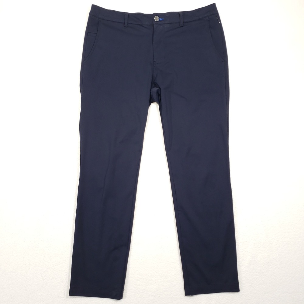 Twillory Pants Mens 34x30 Navy‎ Blue Technical Stretch Trousers Performance Golf